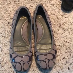 Coach suede flats